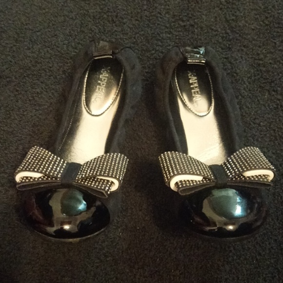 🆕 Xappeal shiny bow flats - Picture 2 of 5